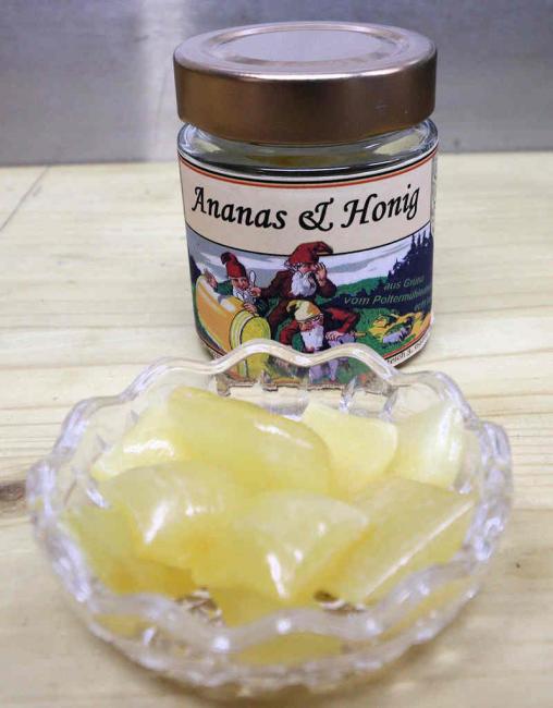 Ananas Honig Bonbon, Am Poltermühlenteich Grüna, Sweet-rocks.de